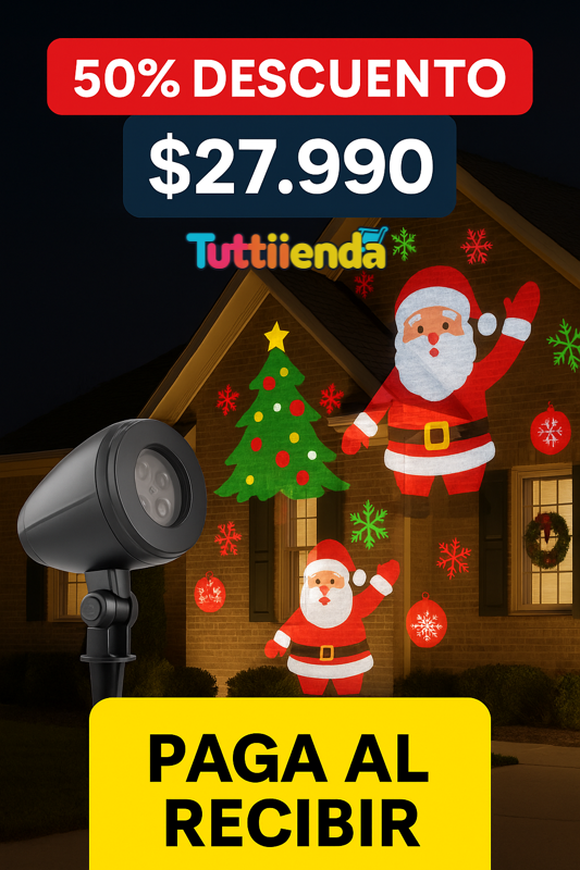 Proyector Navideño LED + Envio Gratis