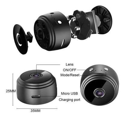 Mini Cámara de Seguridad 1080p – Vigila tu Hogar desde el Celular