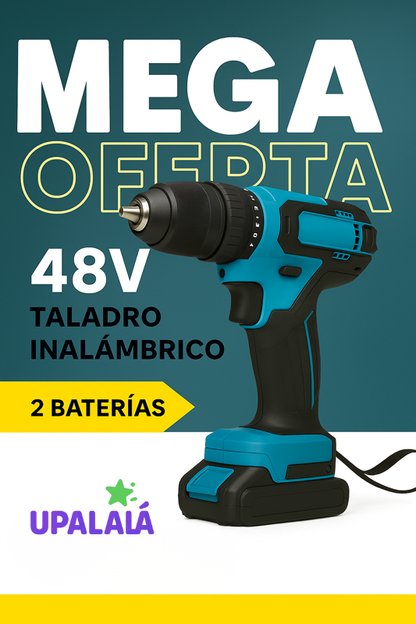 Taladro 48V de Impacto 🔧 Potencia Profesional, Precio Oferta